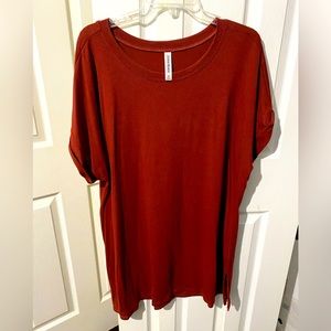 Boutique Tunic, 2X in Rich Rust Color!